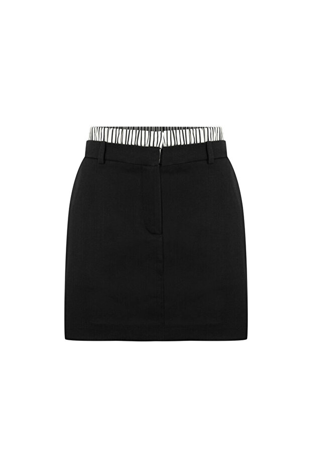 Kontrast belli şort etek - 3