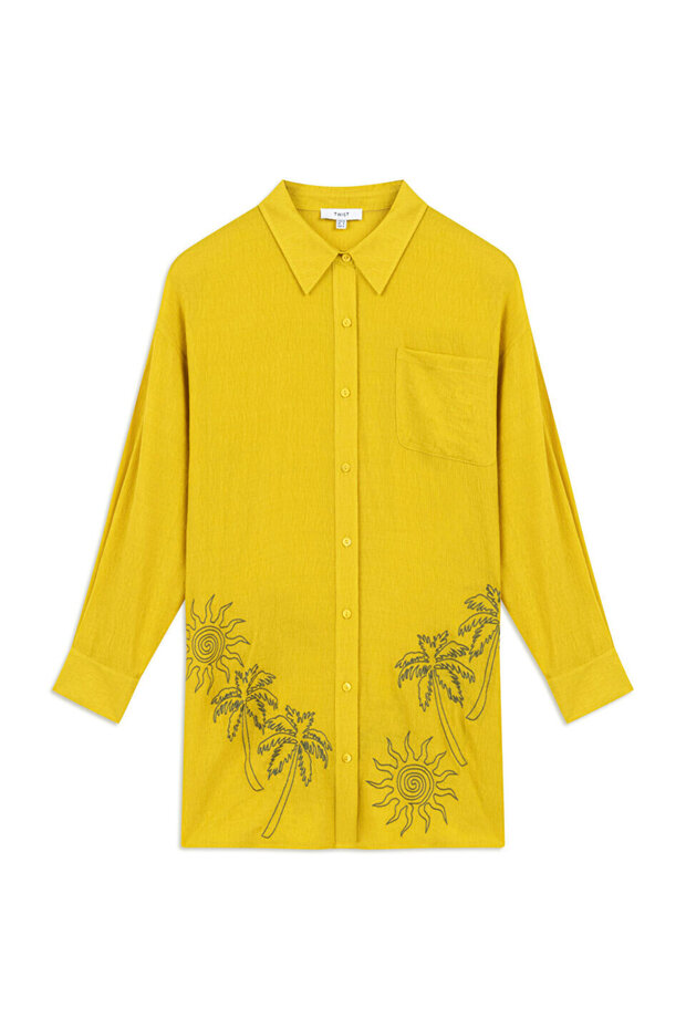 Nakışlı oversıze tunik - 3