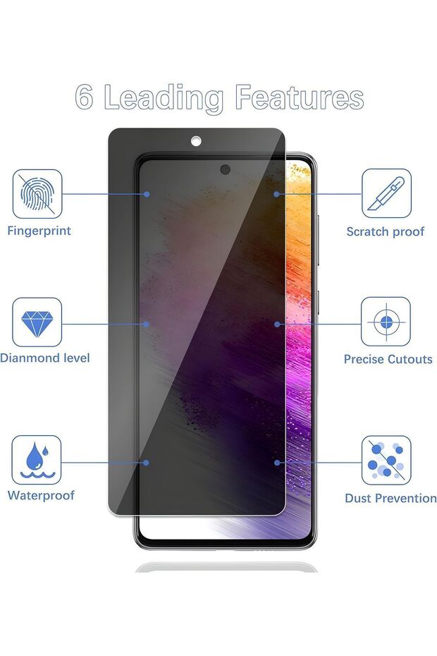 Samsung Galaxy A73 Scratch-Resistant, Anti-Fingerprint and Bubble-Free Ghost Screen Protector