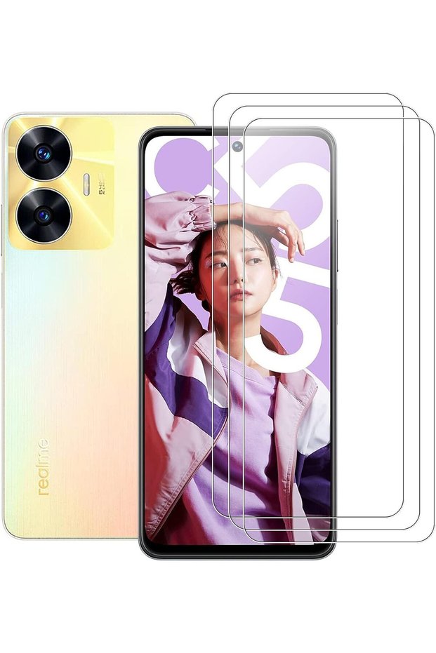 واقي شاشة Realme C55 زجاج نانو، حافظة رفيعة ومتينة
