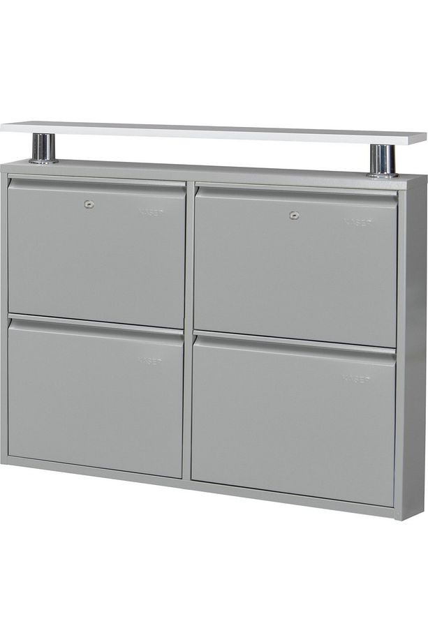 2+2 Kilitli Tablalı Metal Ayakkabılık - 4