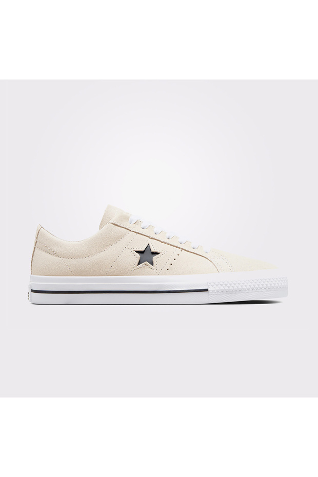 حذاء رياضي كريمي للجنسين من Cons One Star Pro Suede