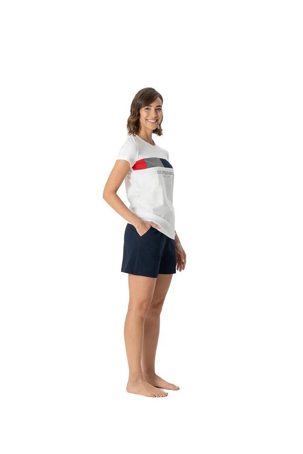 U.S. Polo Assn. Kadın Kısa Kollu Şort&Tshirt Pijama Takımı %100 Pamuk ESP.Z.E1.TA6G.R.OU9.P.87.LKKM - 2