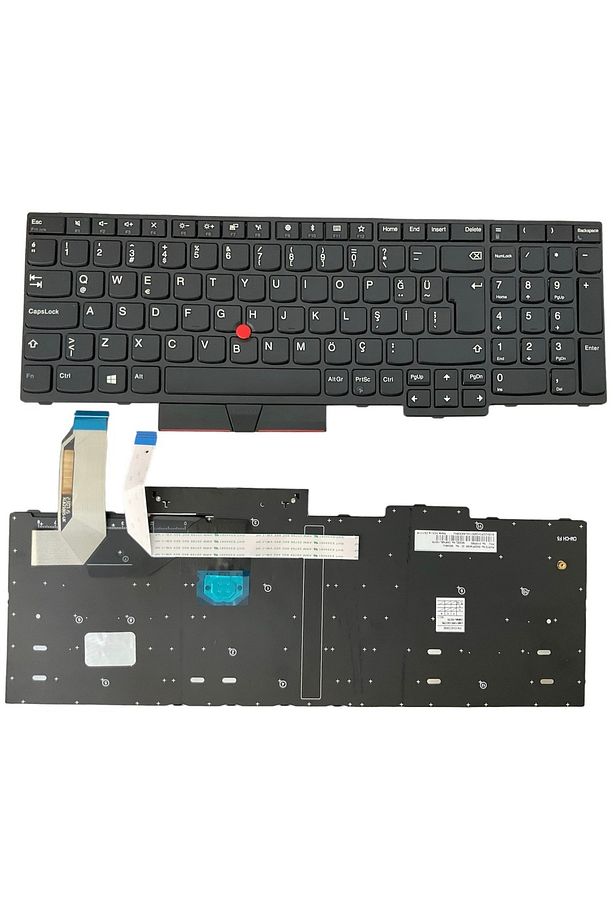 Lenovo ile Uyumlu ThinkPad 20KS003FTX, 20KS003GTX, 20KS004BTX Notebook Klavye Siyah TR Çerçeveli - 1