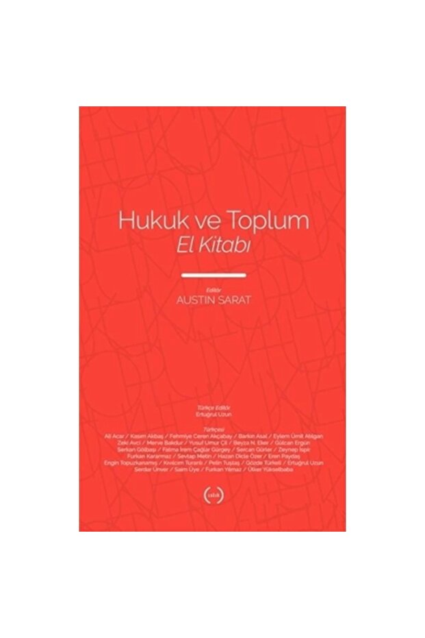 Hukuk Ve Toplum El Kitabı - 1