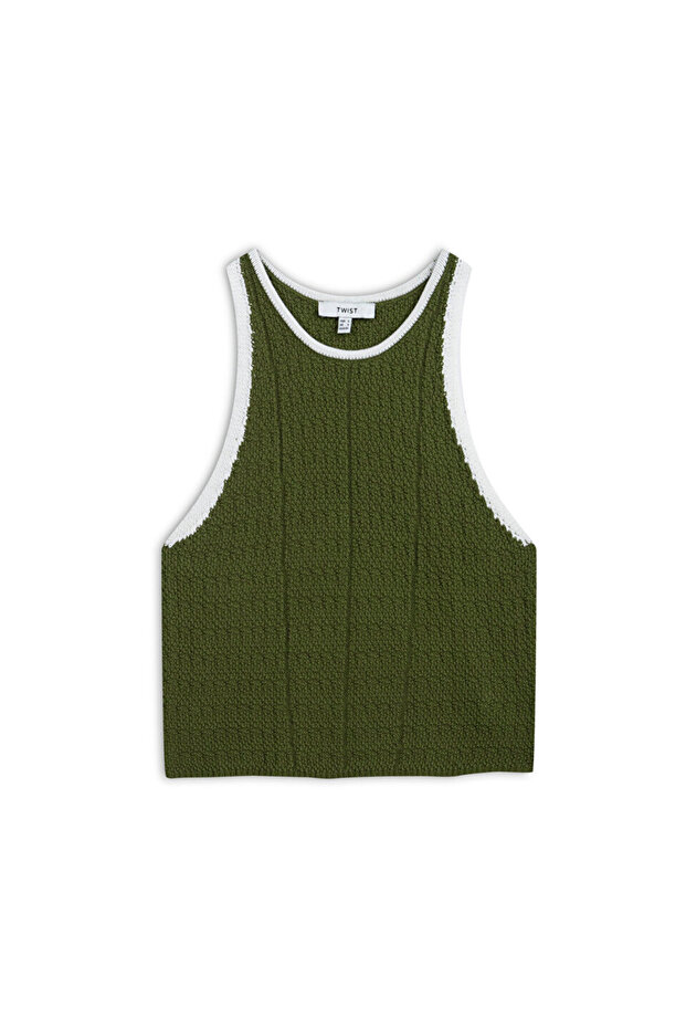 Kontrast renkli triko - 3