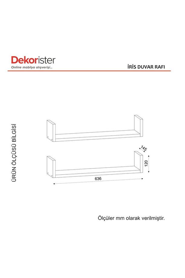 İris Duvar Rafı - 4