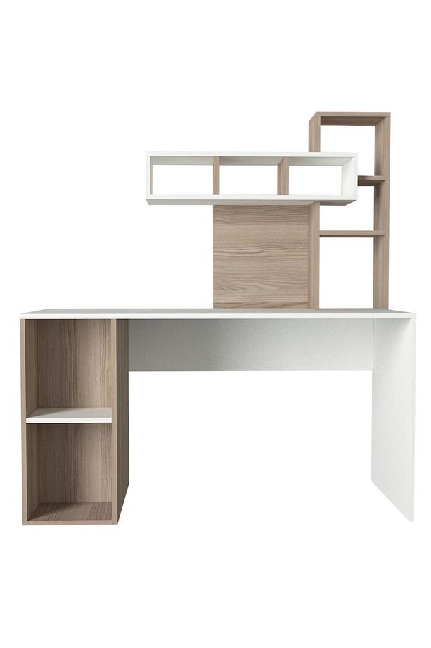 Coral Kitaplıklı Çalışma Masası Beyaz-cordoba - 4