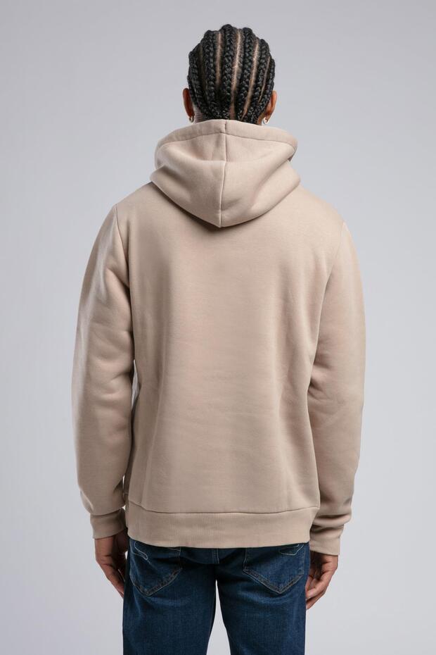 Gregory Erkek Kapüşonlu Sweatshirt Bej - 3