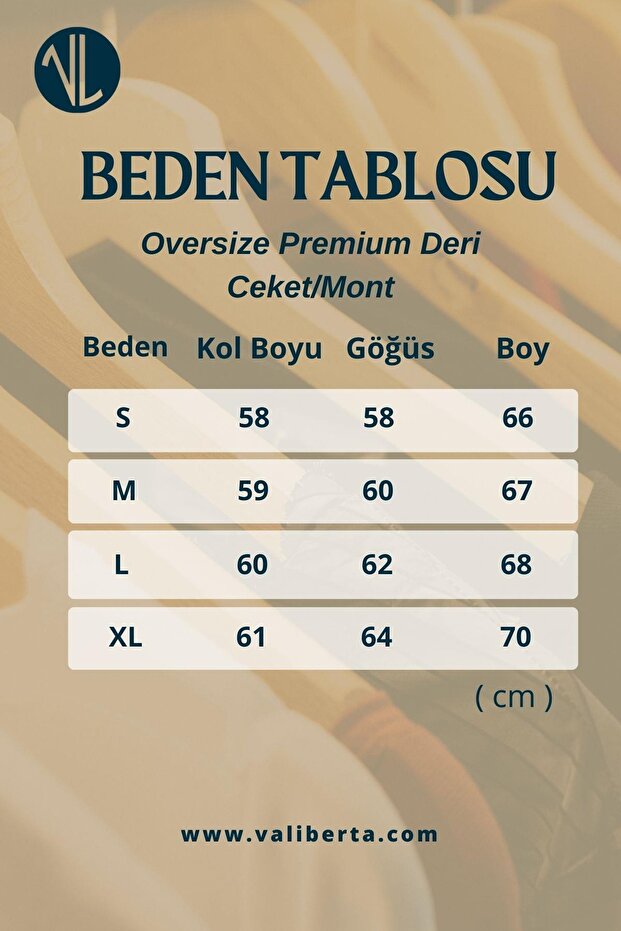 Oversize Premium Deri Ceket/Mont - Taba - 6