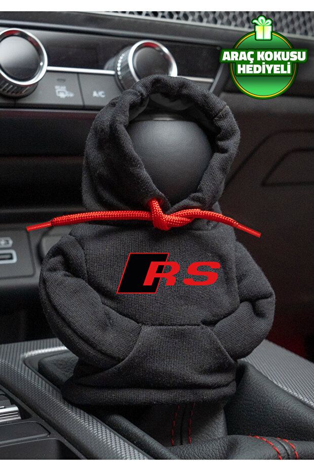 Audi Rs Black Red Gear Shift Knob - Car Fleece Outfit Hoodie Auto Accessory