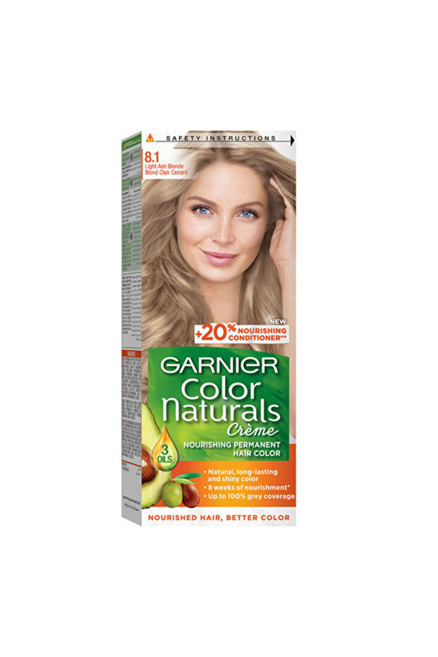 Color Naturals 8.1 Light Ash Blonde Hair Dye