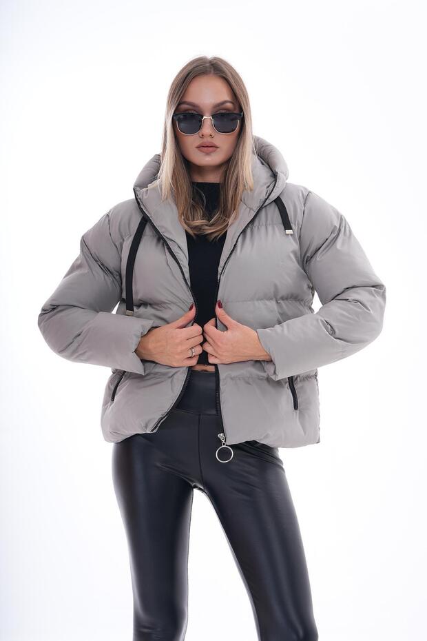 Women’s Gel Padded Hooded Puffer Jacket 255305 -