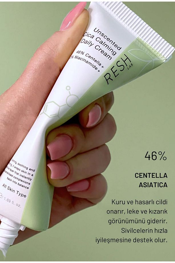 Unscented Cica Calming Daily Cream - Vegan Bitkisel Nemlendirici Krem 50ml - 6