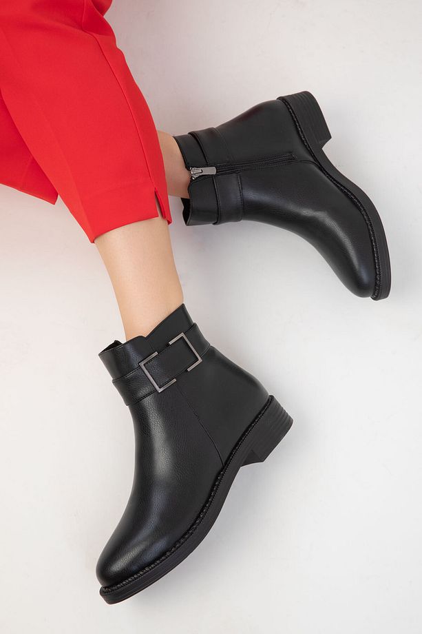 Siyah Kadın Bot & Bootie 19584 - 5