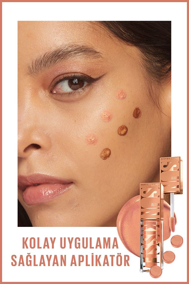 Sunkisser Likit Allık- 02 Uptown Glow & Mini Falsies Surreal Maskara 4.7 ML Makyaj Seti - 5