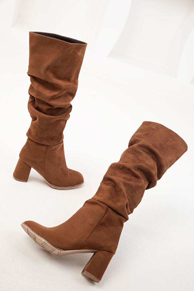 Taba Süet Çizme 19876 - 4