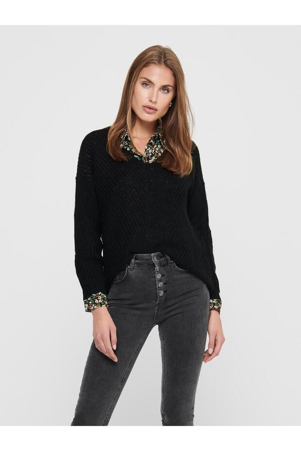 Jdynew Megan - L/S Pullover Knt Noos 15208245 Black
