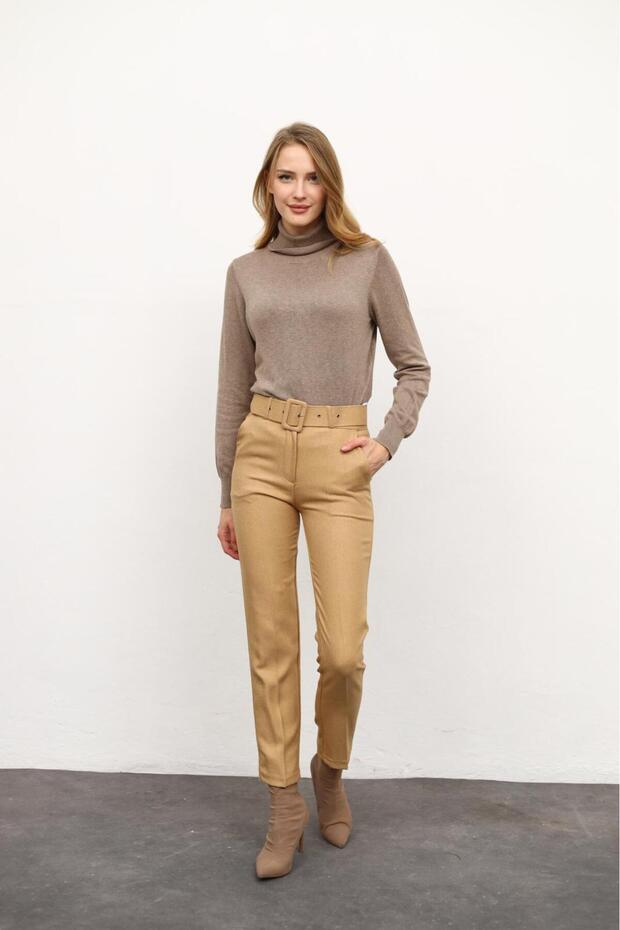 Cigarette Fabric Trousers