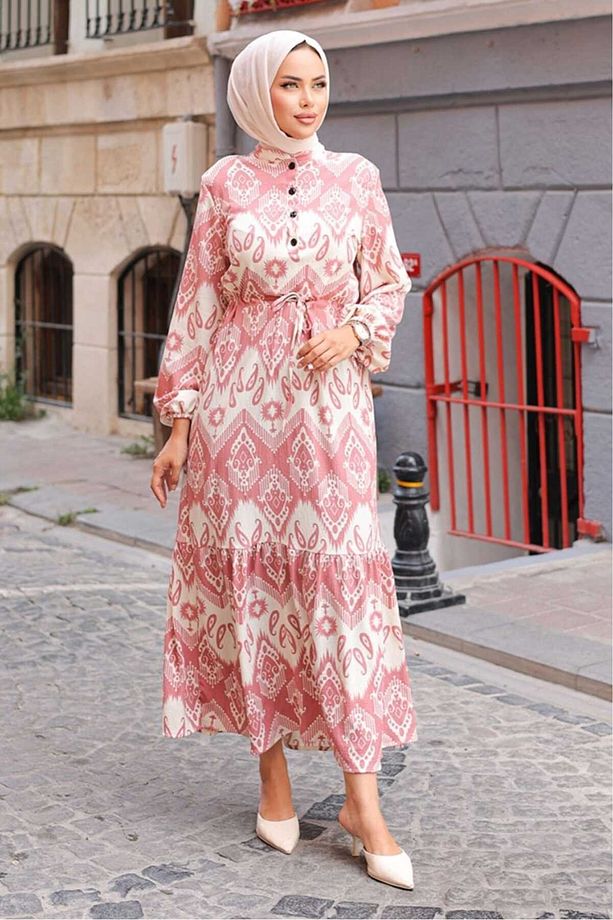 BÜRÜNCÜK KUMAŞ ELBİSE - 3