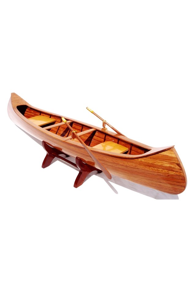 Traditional Wooden Model Collectible Native American Native American Canoe