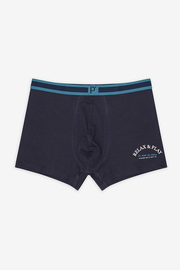 Slogan 3lü Çok Renkli Boxer - 4