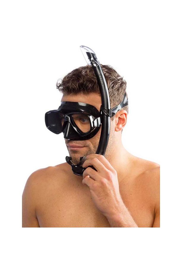 Unisex Perla Mare Maske Şnorkel Set Siyah,tek B - 3