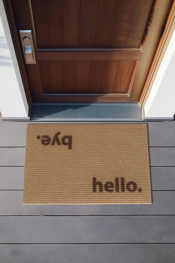 Coco Hello Bye Koko Paspas Dış Kapı Paspası Kıl Kapı Önü Paspası 40x60 3670 - 1