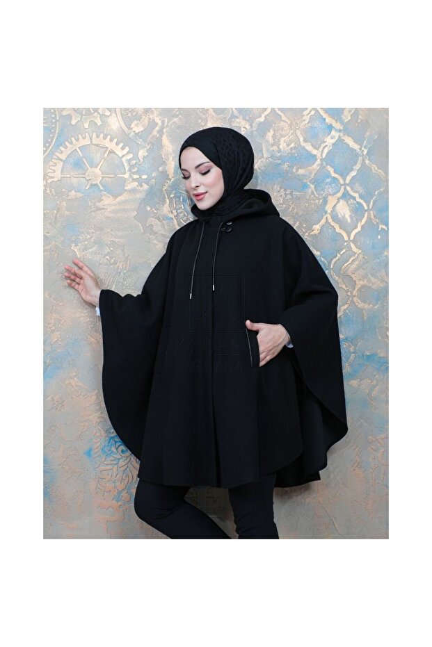 Panço Örme Kaşe  oversize -siyah - 3