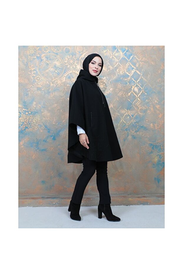 Panço Örme Kaşe  oversize -siyah - 5