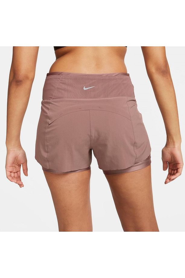 Dri-Fit Swift Mid-Rise 8cm (approx.) 2-in-1 Running Kahverengi Kadın Şort - 8