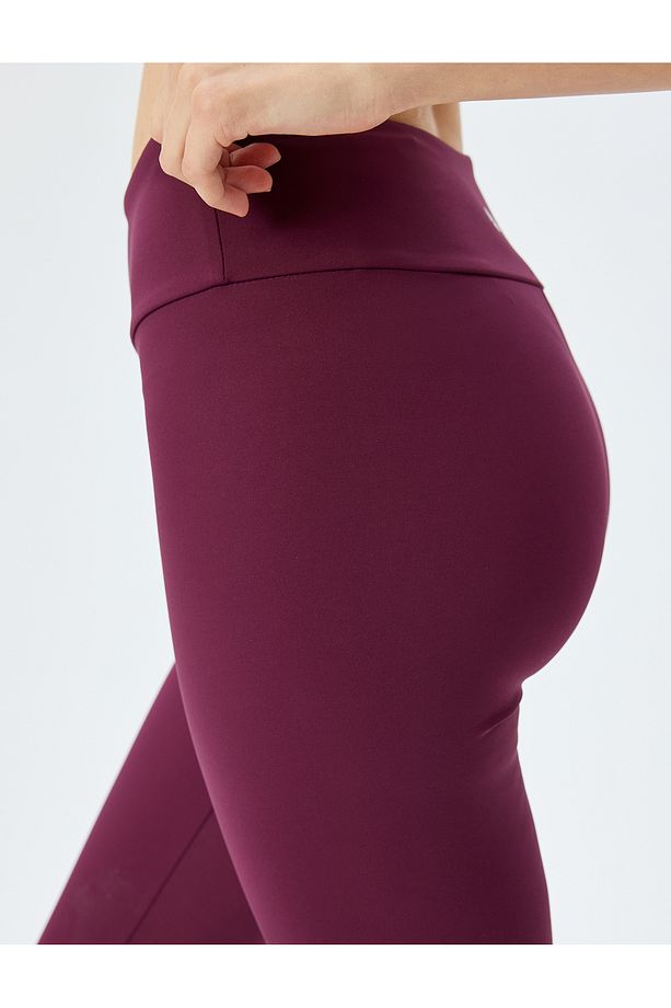Spor Tayt Yüksek Bel Yumuşak Tuşe Slim Fit - 5