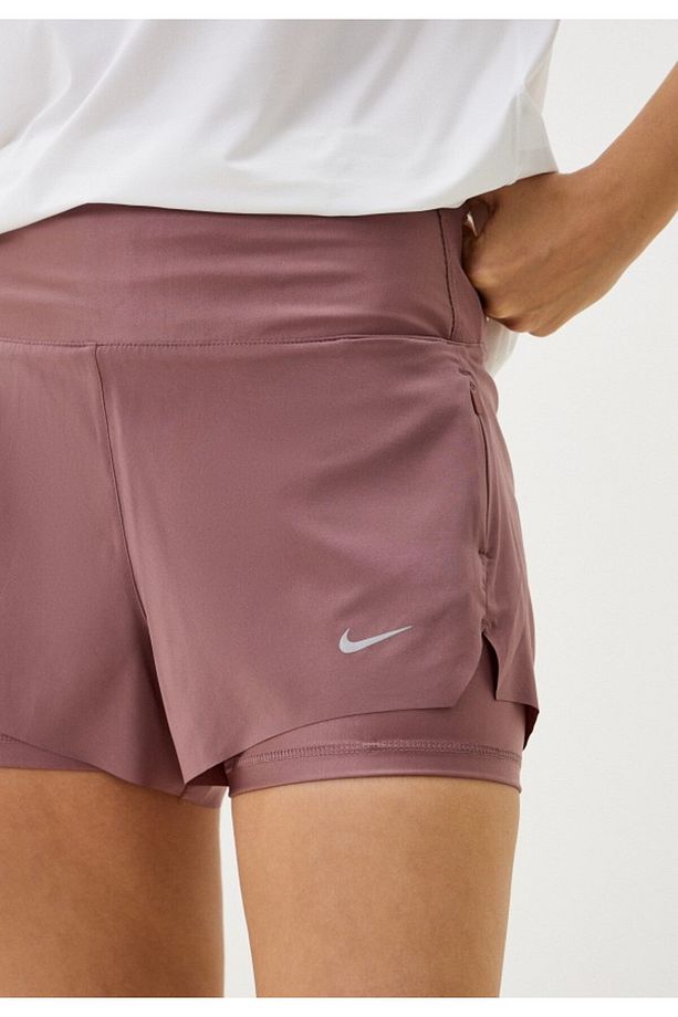 Dri-Fit Swift Mid-Rise 8cm (approx.) 2-in-1 Running Kahverengi Kadın Şort - 2