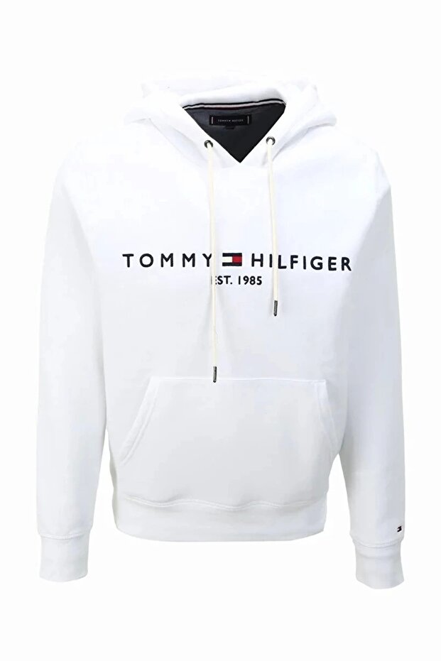 Erkek Logolu Kapüşonlu Sweatshirt - 5