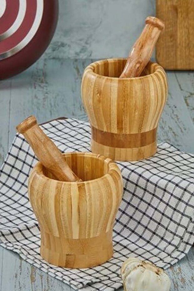 Bambu Havan Tokmaklı Set - 60 - 1