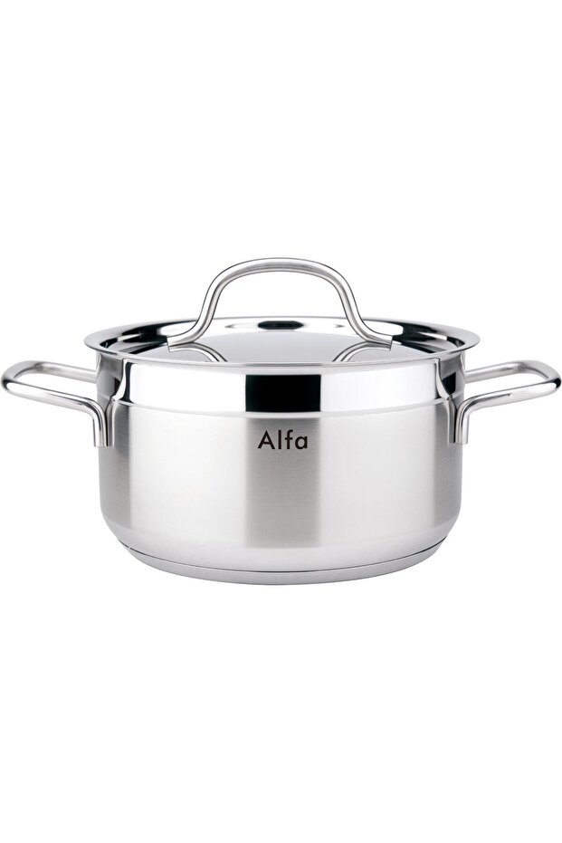 Casserole 28x16cm - 9.8 Liter Capacity -18/10 Cr-Ni Stainless Steel - Silver