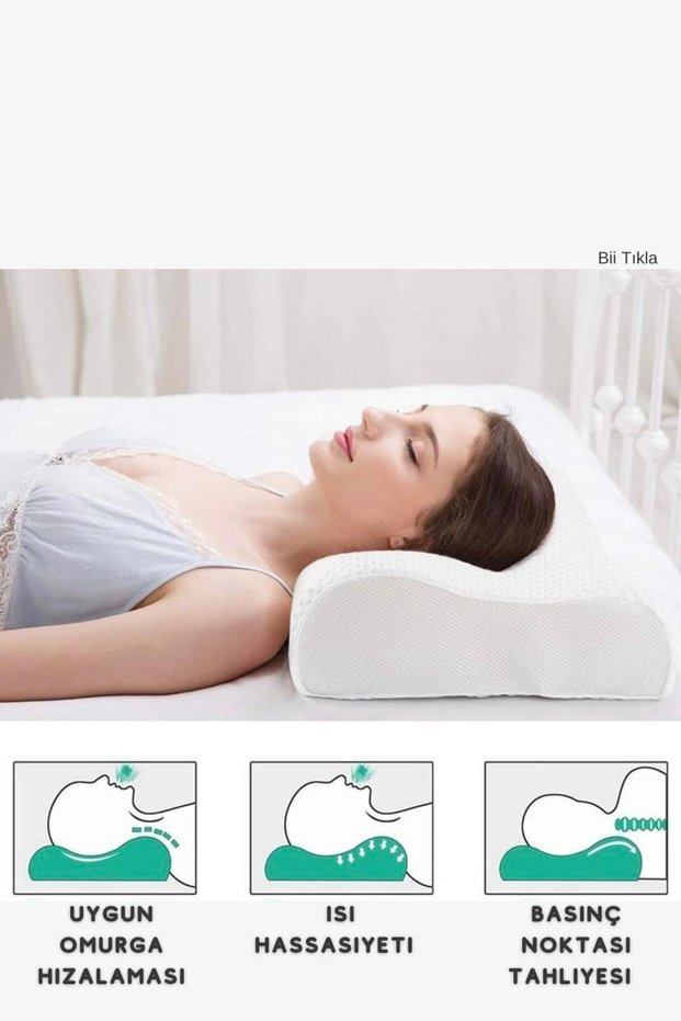 Visco Medium Pillow Special Design for Those with Cervical Disc Herniation and Flattening