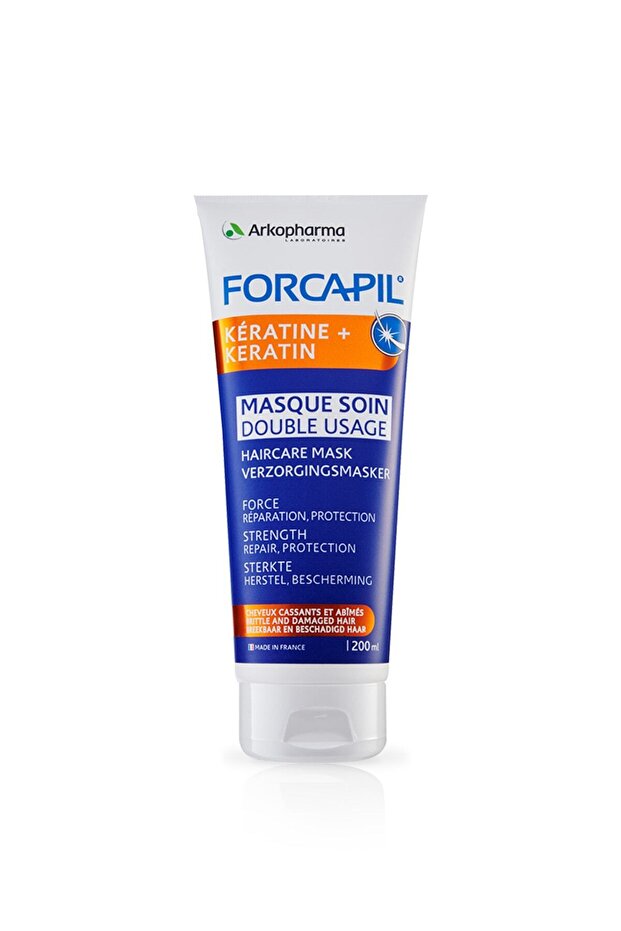 Forcapil® Keratin + Mask – Repairing and Protective Conditioner and Hair Mask - 200 Ml