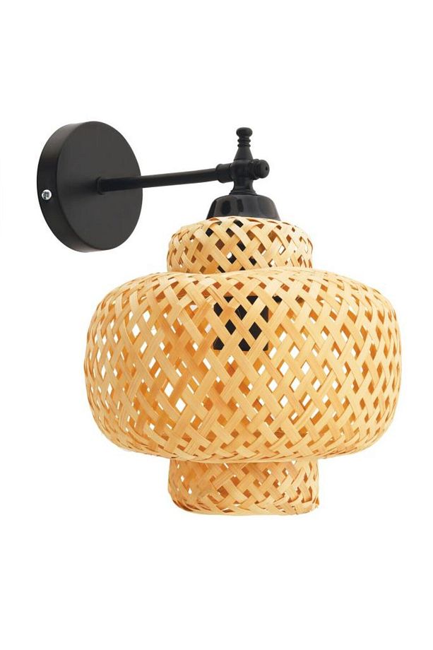 İstanbul Avize Rattan Siyah Kasalı Bohem,İskandinav,Hasır Aplik - 3