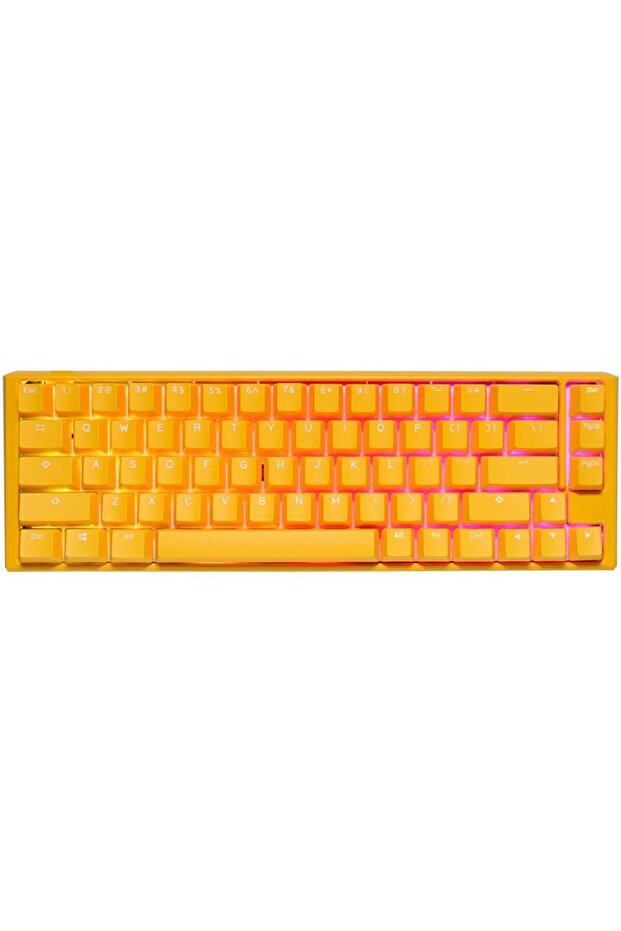 لوحة مفاتيح الألعاب الميكانيكية One 3 Yellow Ducky SF 65% Cherry Blue Key