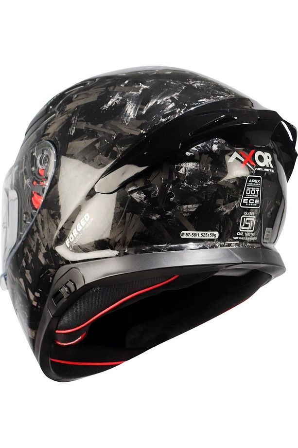 Apex Kask Forged Carbon Gloss Carbon Black - Pinlock Dahil - 6