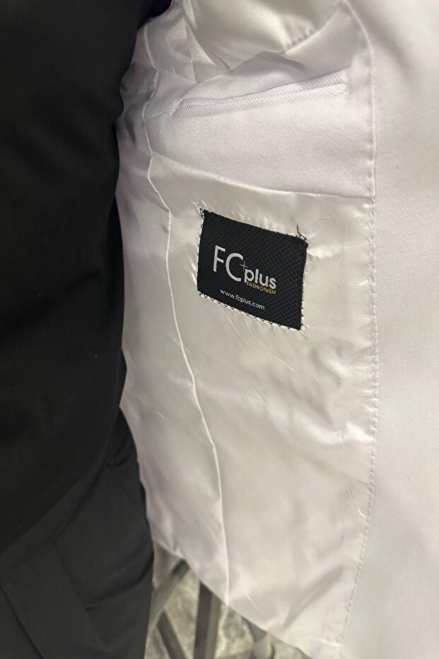 YARIM ASTAR BEYAZ CEKET - 4