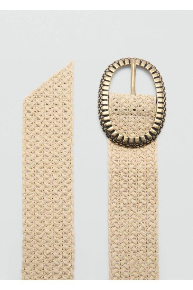 Doğal elyaf tokalı kemer - 4