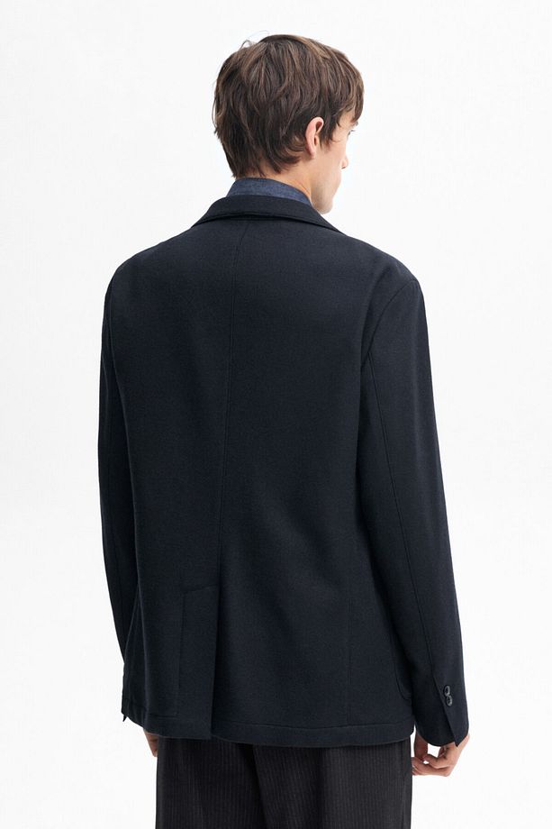 %100 yün dökümlü blazer - 5
