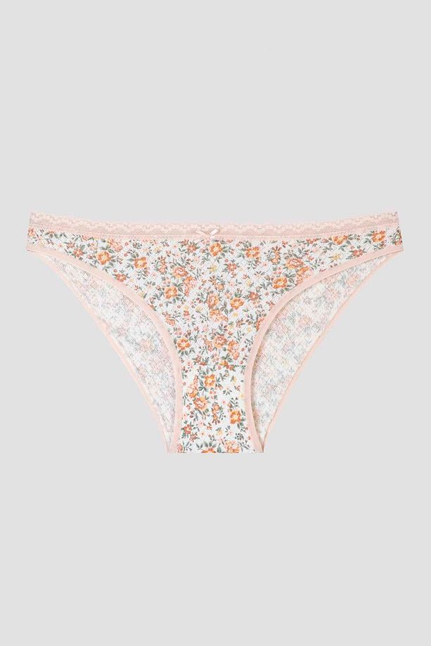 Printed Pointel 3lü Slip - 3