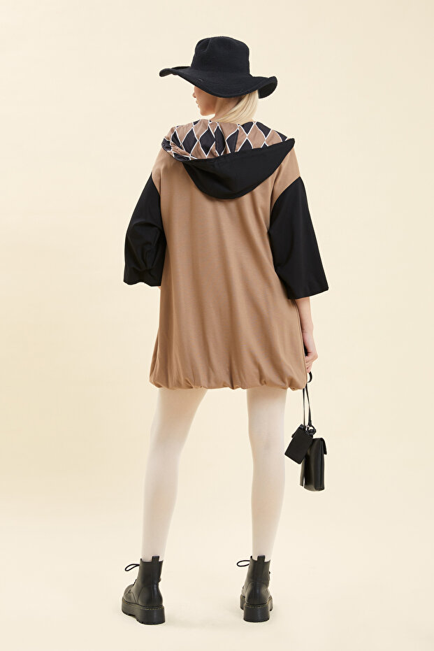 Kapüşonlu Fermuarlı Sweatshirt - 3