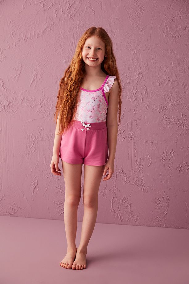 Kız Çocuk Pembe Mira Şort - 2