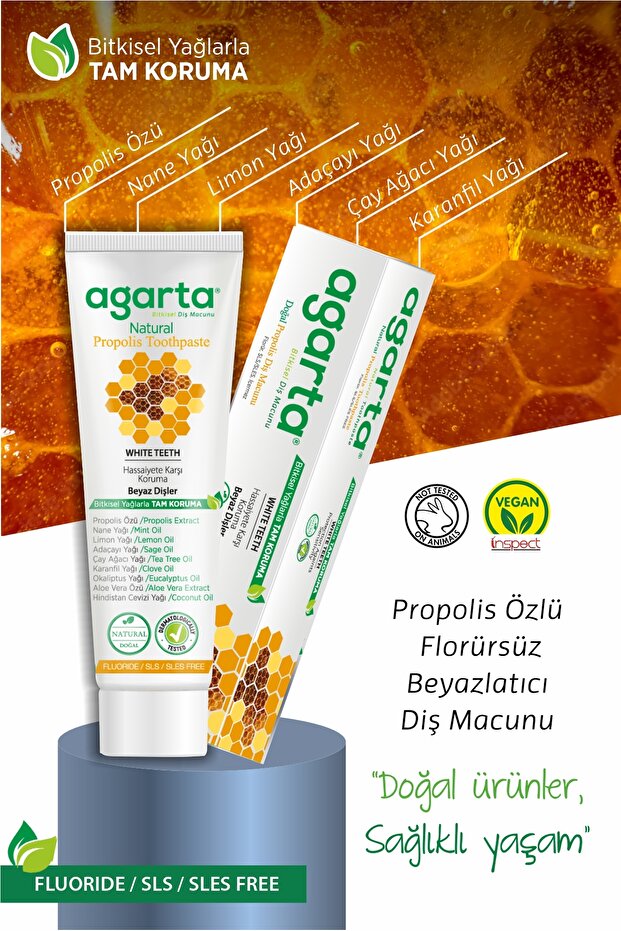Fluoride-Free Toothpaste with Natural Propolis 100 ml - 5