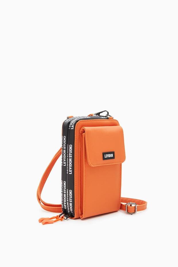 Studio Turuncu Çanta-Askılı Cüzdan Çanta - 2