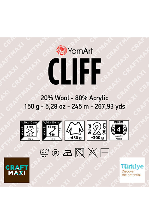 CLIFF - EBRULİ EL ÖRGÜ İPİ EBRULİ-8309 - 5